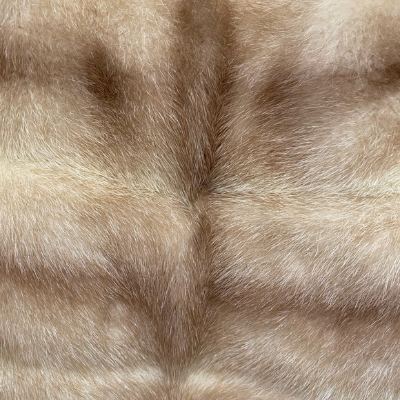 Genuine Cream Vintage Fur Stole/Shawl/Wrap S/M - Picture 3 of 10